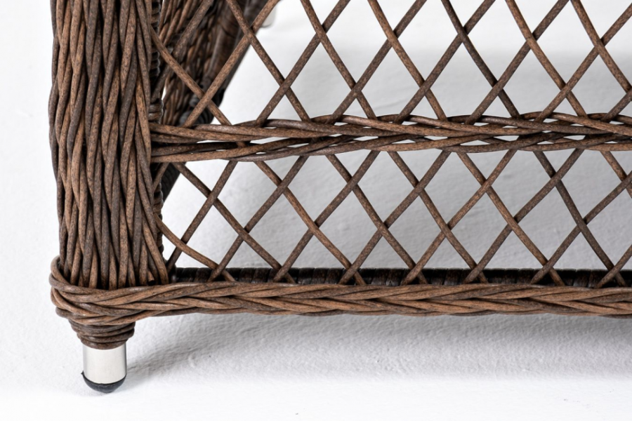 Диван из искусственного ротанга Гранд Латте коричневый 4sis