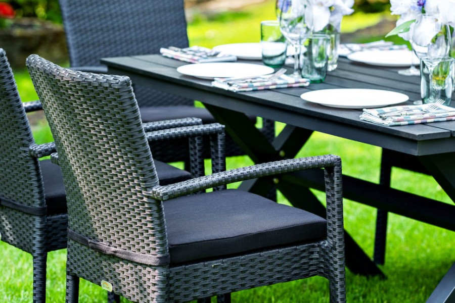 Обеденный комплект Milano 6 черный Joygarden