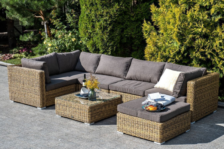 Модульный диван Лунго гиацинт соломенный 4sis