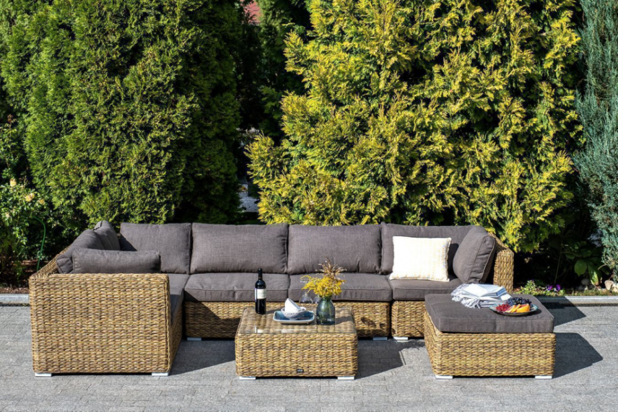 Модульный диван Лунго гиацинт соломенный 4sis