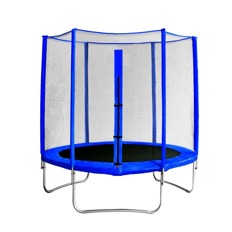 Батут с защитной сеткой синий Trampoline 10, диаметр 3 м