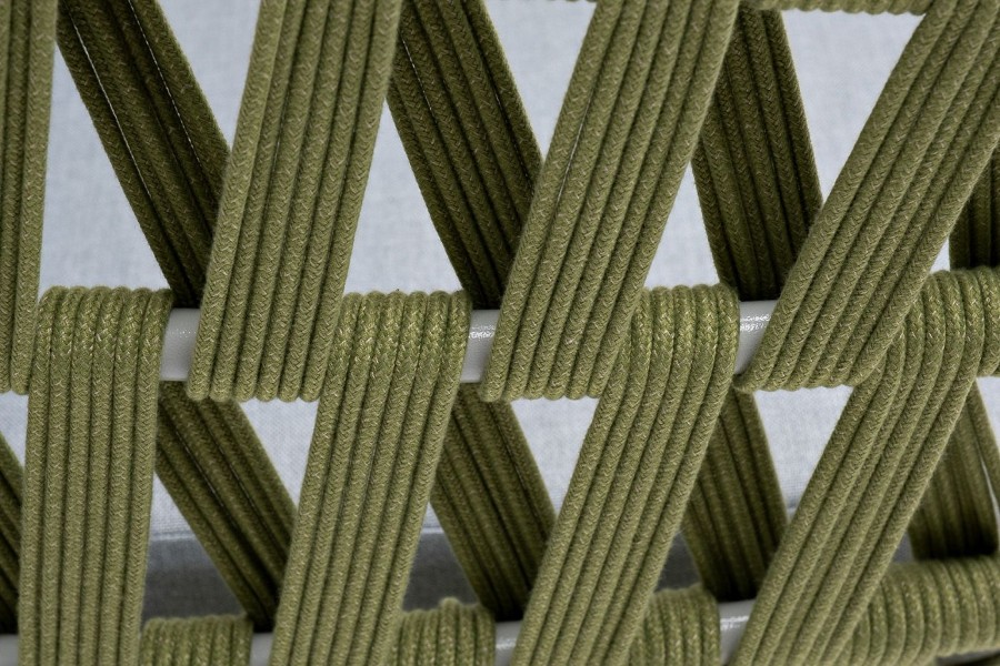 Диван 2-местный Диего из роупа, салатовый 4sis