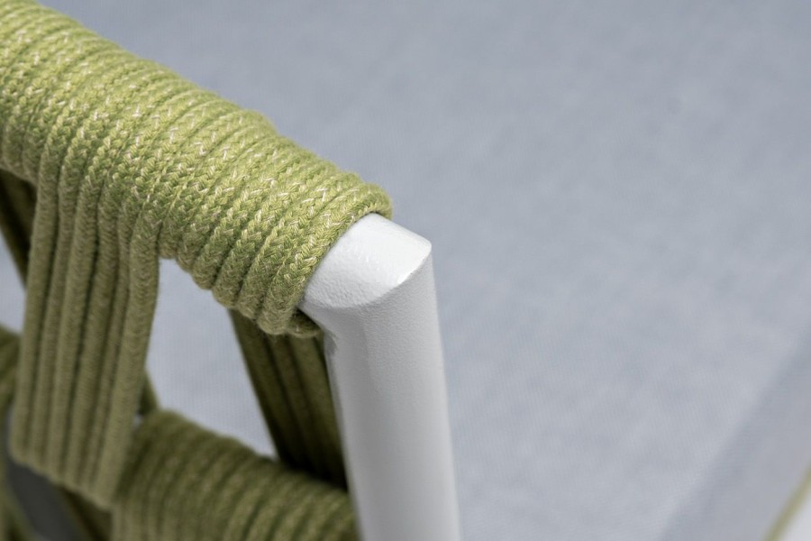 Диван 2-местный Диего из роупа, салатовый 4sis