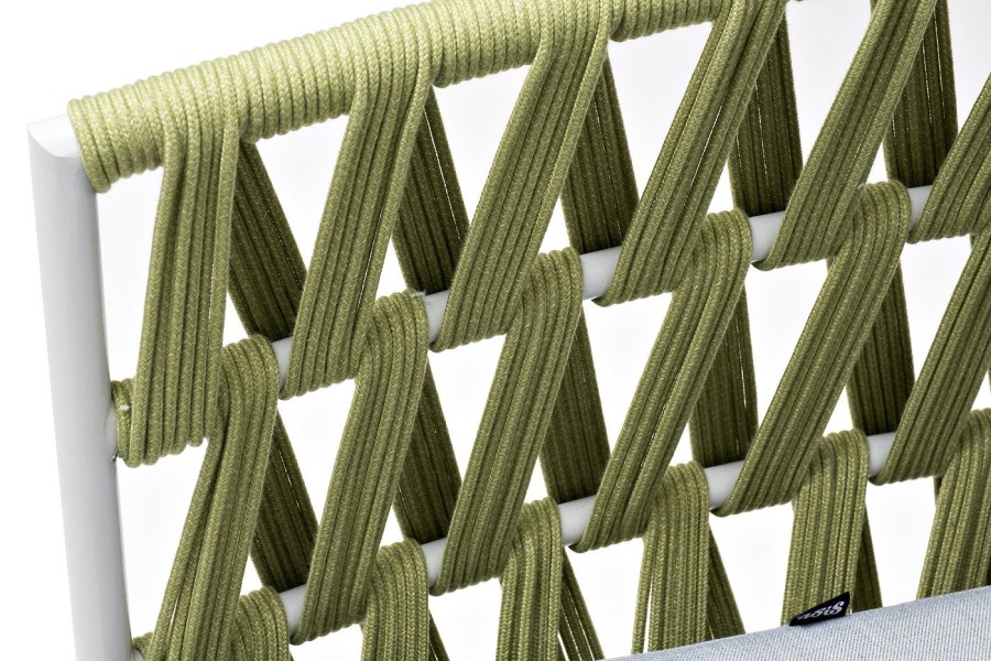 Диван 2-местный Диего из роупа, салатовый 4sis