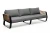 Диван 3-х местный Aura, темный графит Joygarden