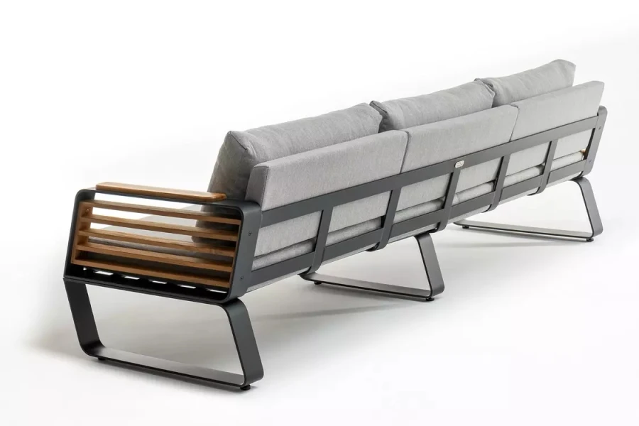 Диван 3-х местный Aura, темный графит Joygarden