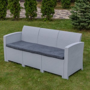 Диван 3-местный LANA светло-серый Royal Family Диван 3-местный LANA светло-серый Royal Family