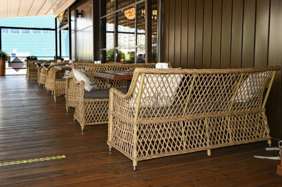 Диван из искусственного ротанга Латте 4sis