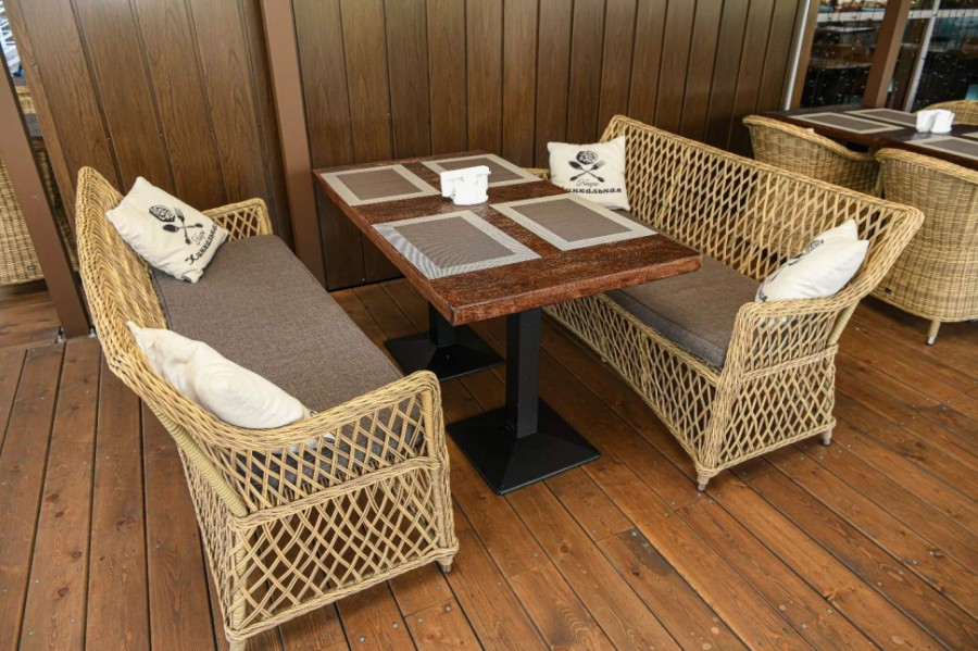 Диван из искусственного ротанга Латте 4sis