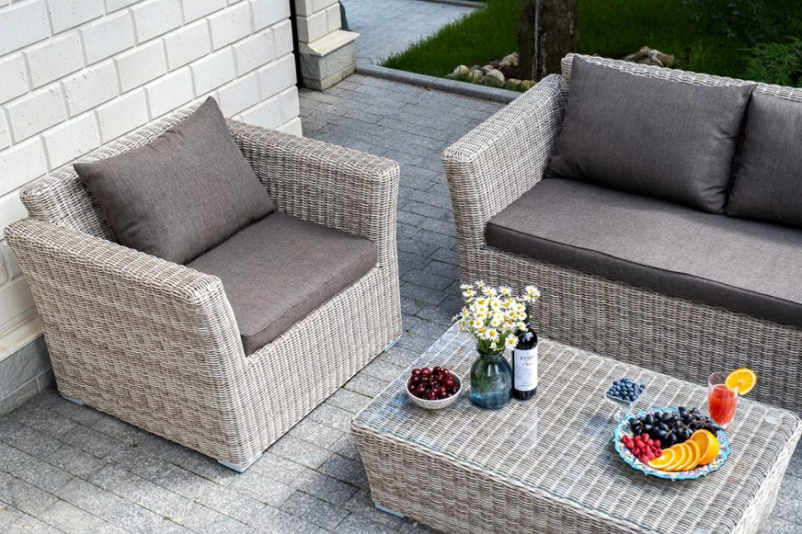 Кресло из искусственного ротанга Капучино Beige 4sis