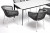 Обеденная группа Малага на 6 персон со стульями Марсель серый 4sis