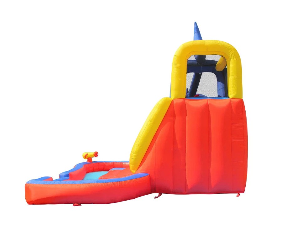 Надувная водная горка Акула 3 Happy Hop