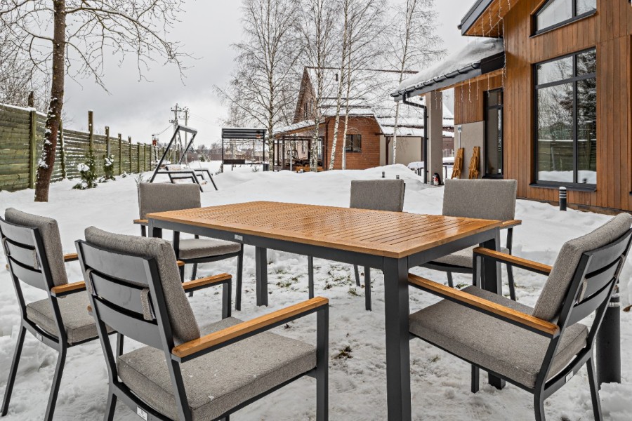 Обеденный комплект OSCAR со столешницей из тика Royal Family