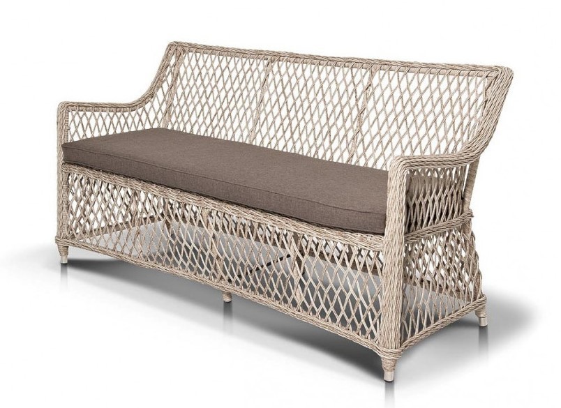 Диван из искусственного ротанга Латте beige 4sis