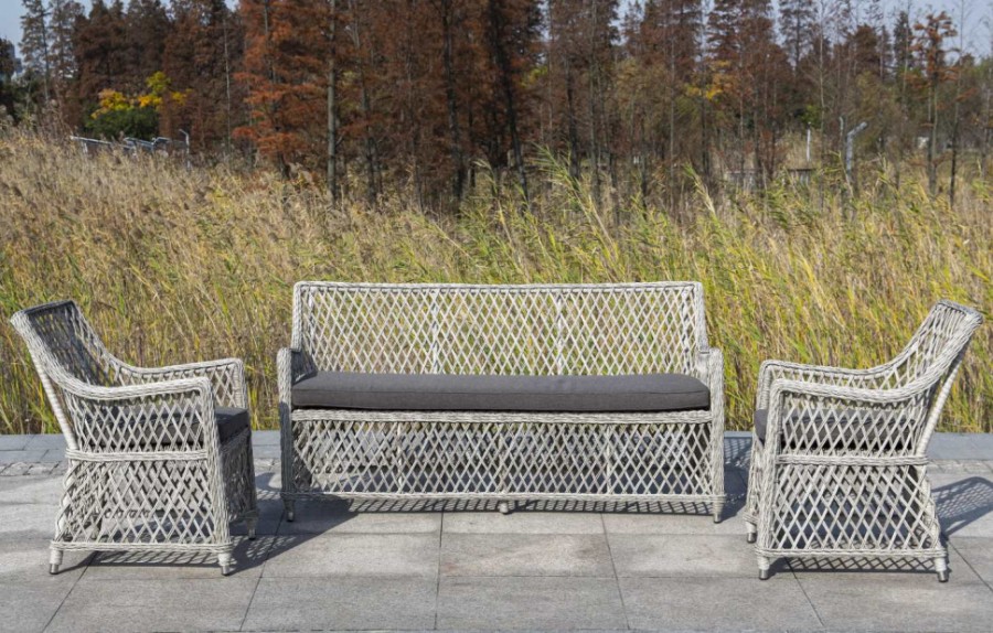 Диван из искусственного ротанга Латте beige 4sis