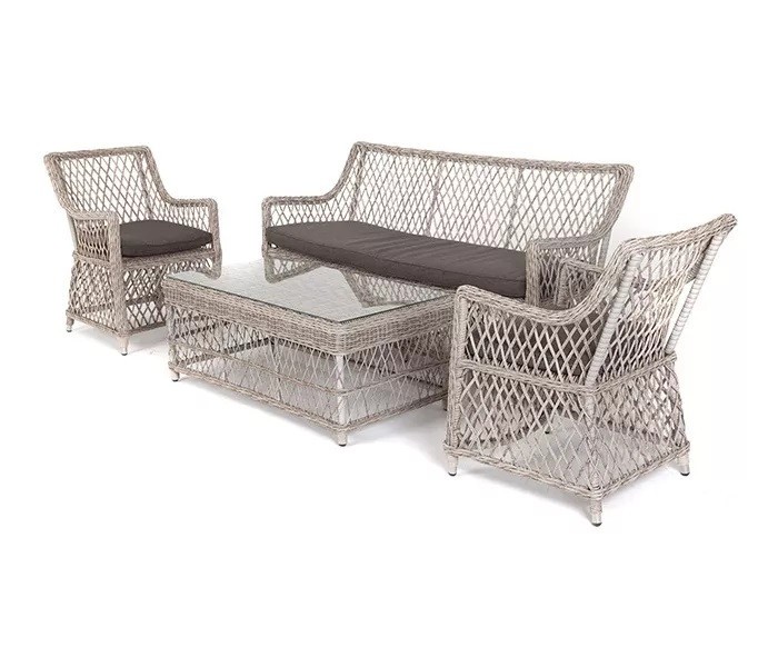 Диван из искусственного ротанга Латте beige 4sis