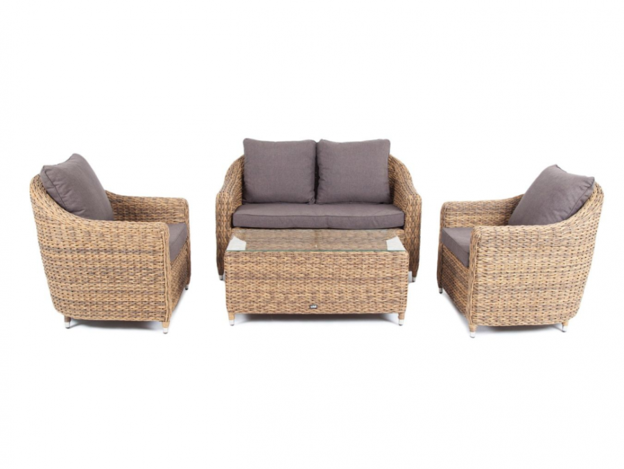 Лаунж зона Кон Панна гиацинт соломенный 4sis