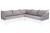 Угловой модульный диван Канны светло-серый 4sis