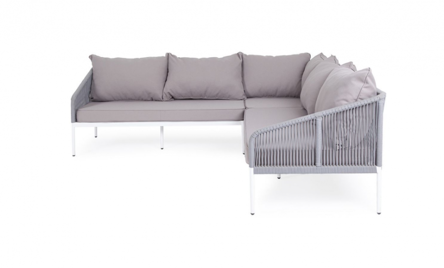 Угловой модульный диван Канны светло-серый 4sis