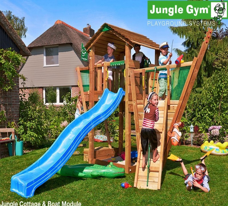 Игровой комплекс Jungle Cottage+Boat Module