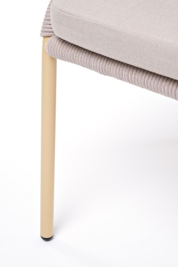 Плетеный стул Милан из роупа, бежевый 4sis