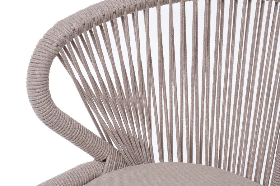 Плетеный стул Милан из роупа, бежевый 4sis