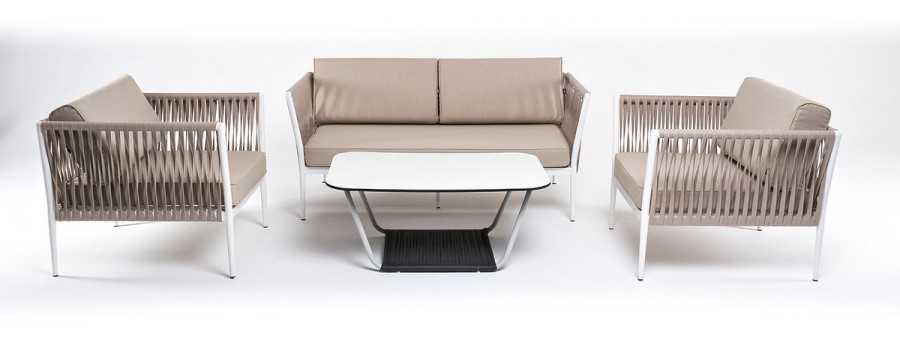 Лаунж-зона 4-местная Касабланка роуп бежевый 4sis