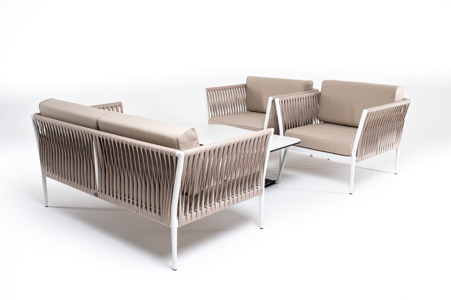 Лаунж-зона 4-местная Касабланка роуп бежевый 4sis