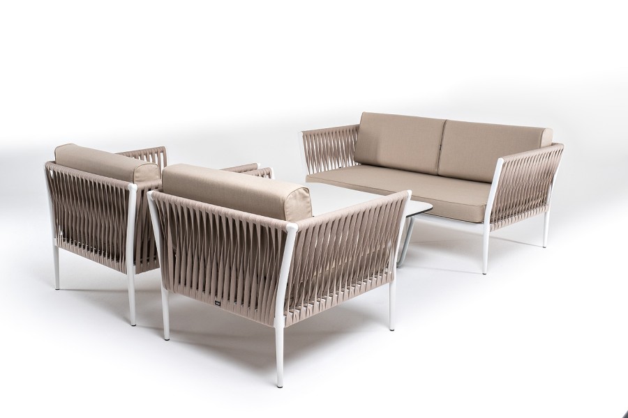 Лаунж-зона 4-местная Касабланка роуп бежевый 4sis