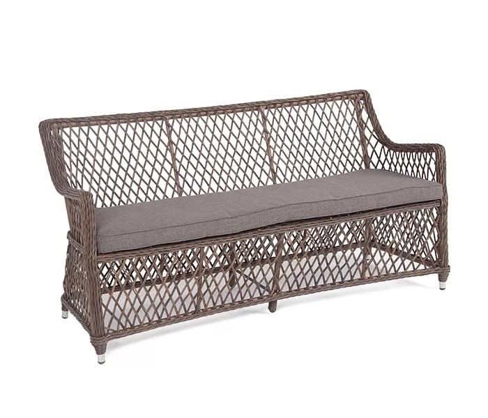 Диван из искусственного ротанга Латте Brown 4sis