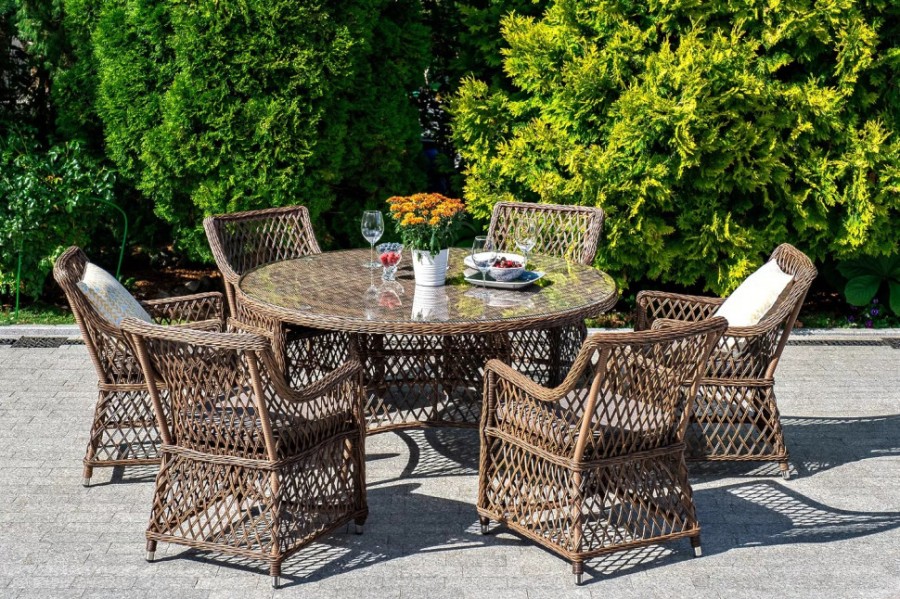 Диван из искусственного ротанга Латте Brown 4sis