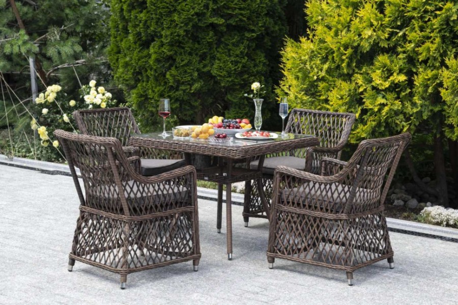 Диван из искусственного ротанга Латте Brown 4sis