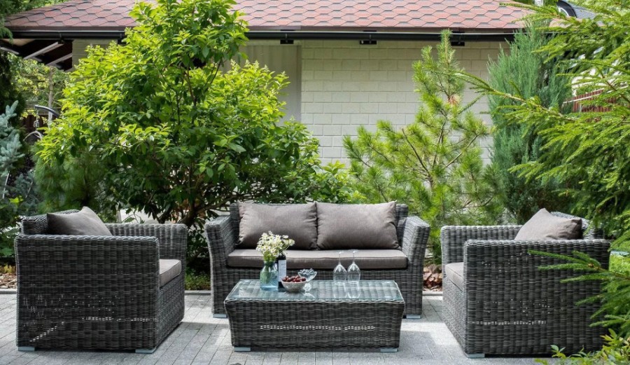 Кресло из искусственного ротанга Капучино Graphite 4sis