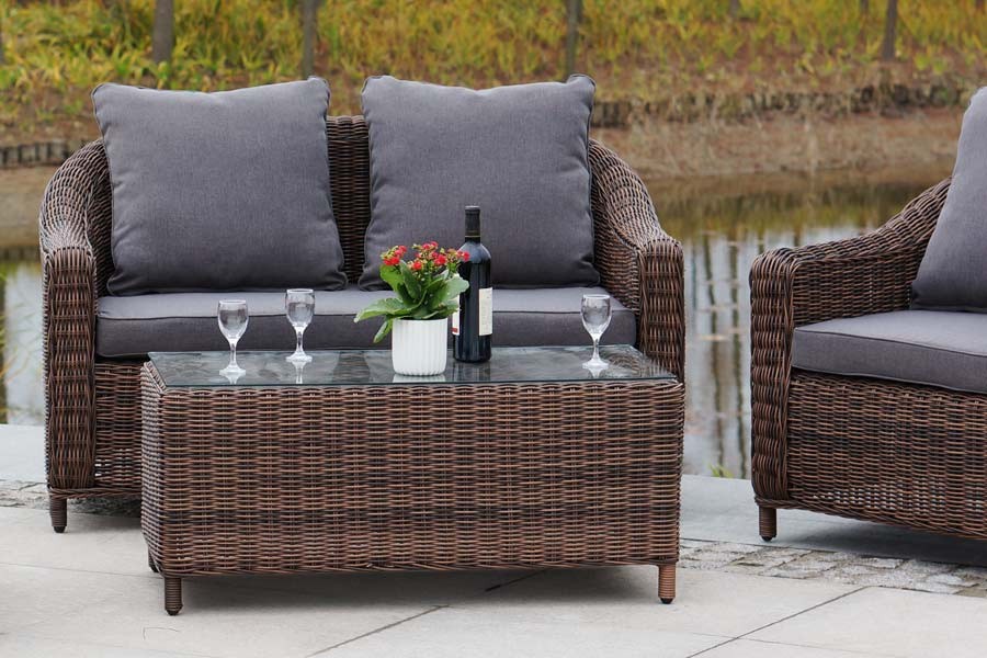 Лаунж зона Кон Панна коричневая 4sis