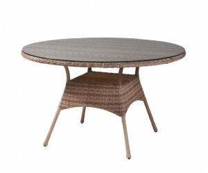 Стол круглый разборный 130 светло-коричневый Aiko