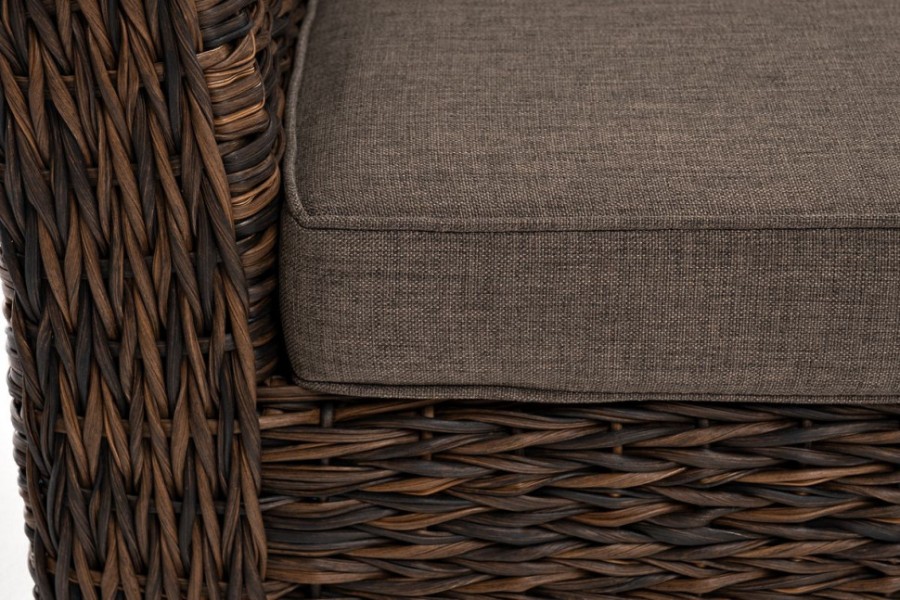 Диван трехместный Капучино ротанг гиацинт Brown 4sis