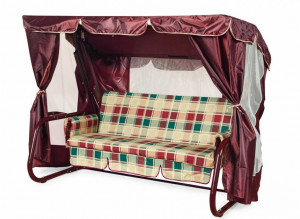 Садовые качели Торнадо LUX, бордо Garden