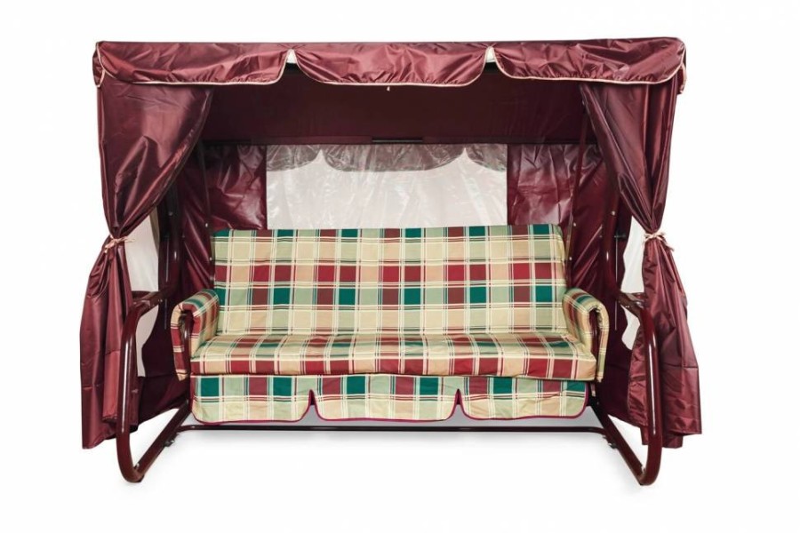 Садовые качели Торнадо LUX, бордо Garden