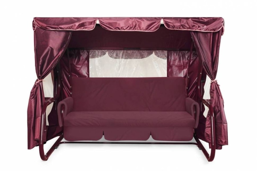 Садовые качели Торнадо LUX, бордо Garden