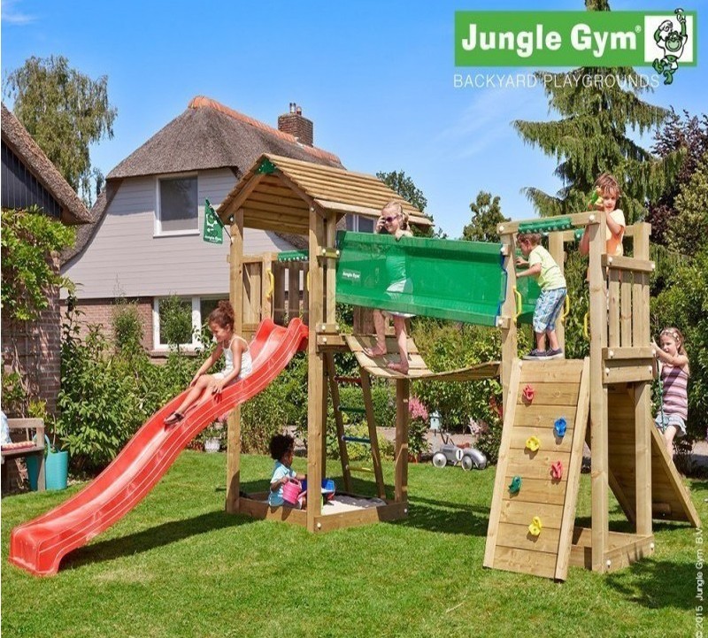 Игровой комплекс Jungle Cottage+Bridge Module