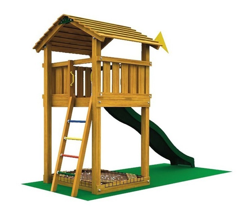 Игровой комплекс Jungle Cottage+Bridge Module