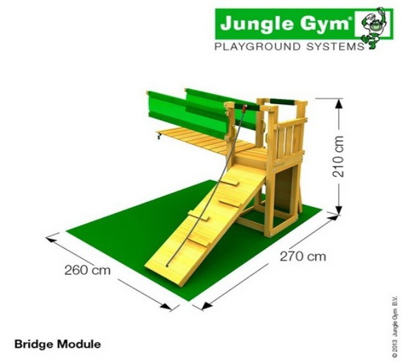 Игровой комплекс Jungle Cottage+Bridge Module