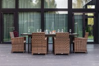 Обеденный комплект мебели LUDWIG + FIONA коричневый Royal Family