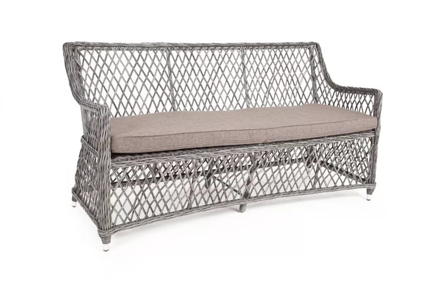Диван из искусственного ротанга Латте Graphite 4sis