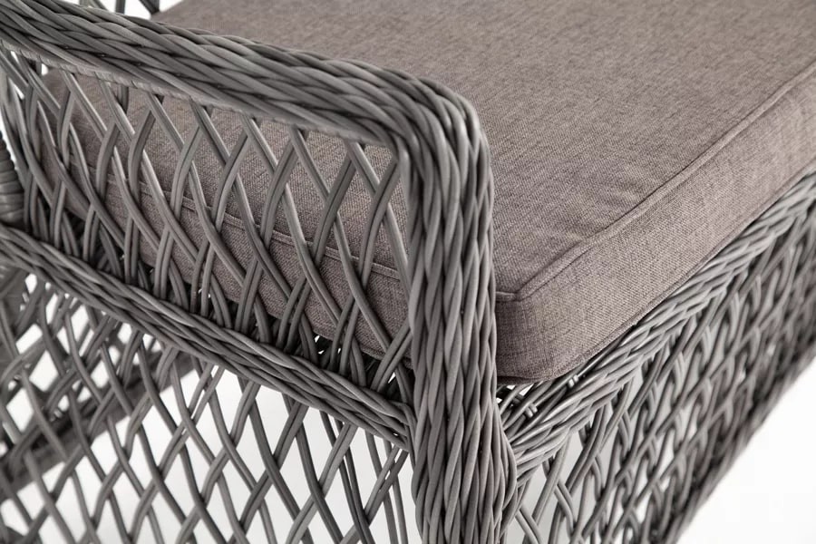 Диван из искусственного ротанга Латте Graphite 4sis
