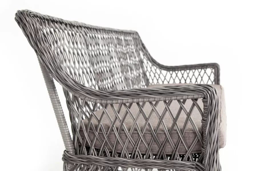 Диван из искусственного ротанга Латте Graphite 4sis