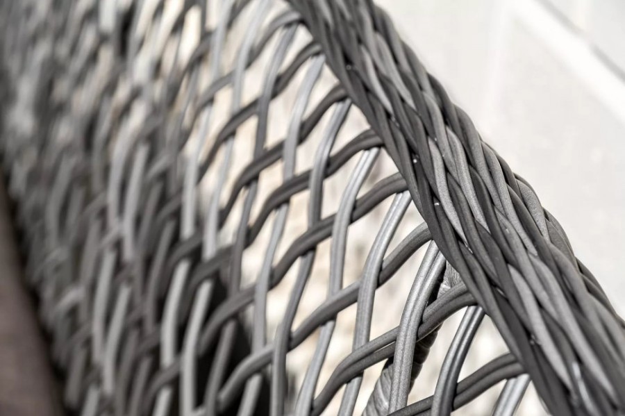 Диван из искусственного ротанга Латте Graphite 4sis