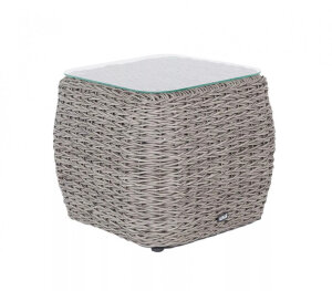 Кофейный столик Кальяри из искусственного ротанга гиацинт gray 4sis