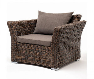Кресло из искусственного ротанга Капучино гиацинт Brown 4sis