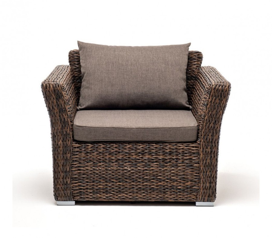 Кресло из искусственного ротанга Капучино гиацинт Brown 4sis